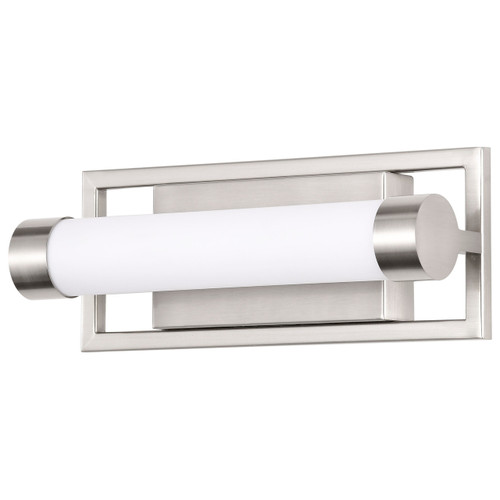 Satco | 62-1541 | Canal Small Vanity LED Brushed Nickel White Acrylic