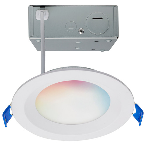 Satco | S11564 | 9W LED Direct Wire Low Profile Regress Baffle Downlight 4" Round