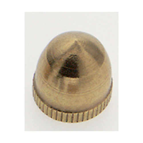Satco | 90-668 | Acorn Knob 1/8 IP Brass Burnished and Lacquered Knurled