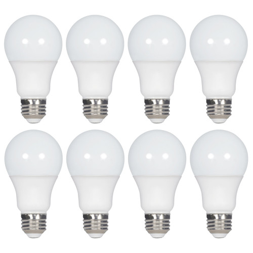 Satco | S14463 | 14W A19 LED 5000K Non-Dimm E26 80 CRI 8-pack