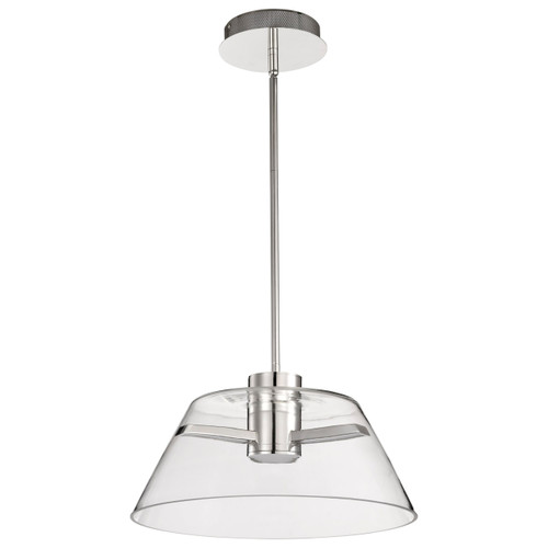 Satco | 62-2052 | Edmond 17" LED Pendant Polished Nickel
