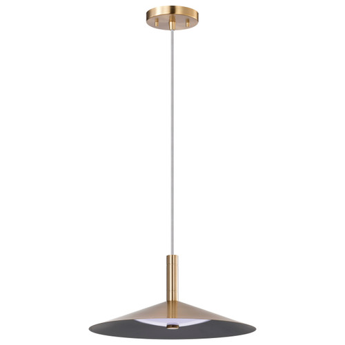 Satco | 62-2092 | Corrine 14" LED Pendant Burnished Brass
