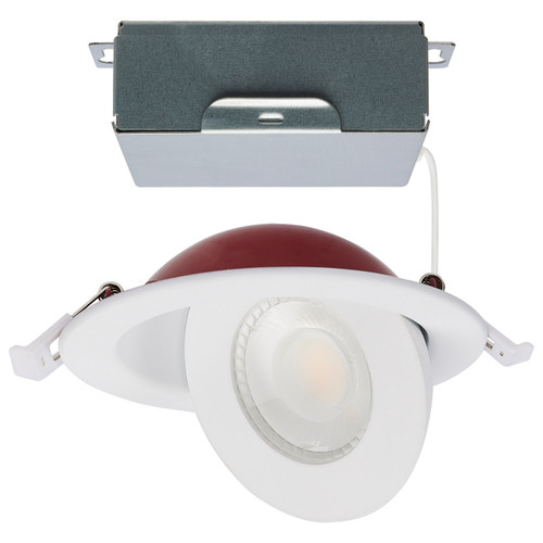 Satco | S11880 | 9W LED Fire Rated 4" Direct Wire Downlight Round White