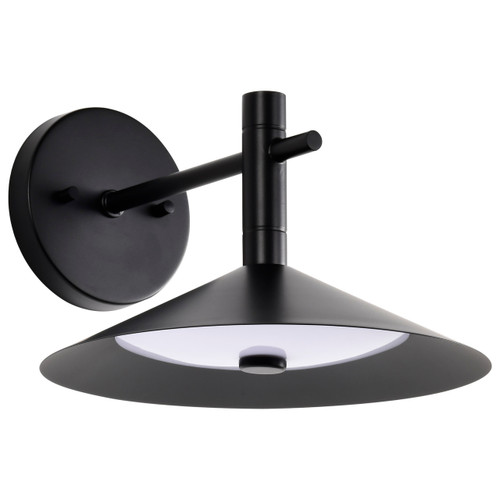 Satco | 62-2074 | Corrine 10" Wall Sconce Matte Black CCT 3K/4K/5K