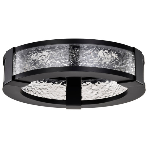 Satco | 62-2002 | Darrow 13" LED Flush Mount Matte Black Acrylic Panels