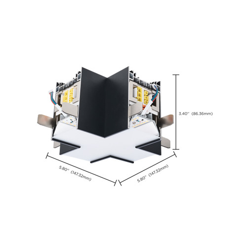 Satco | 65-1284 | Momentum X-Connector for LED Linear System Black Finish