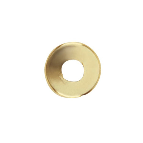 Satco | 90-176 | Steel Check Ring Curled Edge 1/8 IP Slip Vacuum Brass Finish 1" Diameter