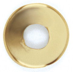 Satco | 90-177 | Steel Check Ring Curled Edge 1/8 IP Slip Vacuum Brass Finish