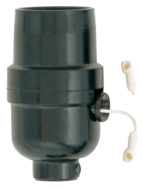 Satco | S70-432 | Bakelite Medium Base 3-Way Pull Socket
