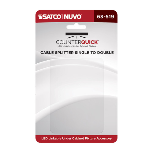 Satco | 63-519 | Y-Splitter for Under Cabinet LED Fixtures White Finish