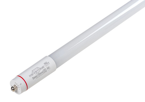Keystone KT-LED40T8-96GC-840-D2 43W 8ft LED T8 Tube, 4000K, Ballast Bypass, 120-277V