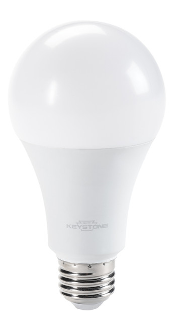 Keystone KT-LED16A21-O-827-3W 16/8/5.5W LED A21 Lamp, 2700K, Dimmable, 120V