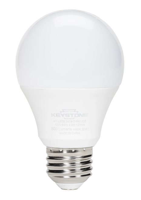 Keystone KT-LED6A19-O-827/G3 5.5W LED A19 Lamp, 2700K, Dimmable, 120V
