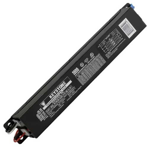 Keystone KTEB-332-UV-IS-L-P-DP Electronic T8 Ballast for 3 or 2-Lamp F32T8, 120-277V