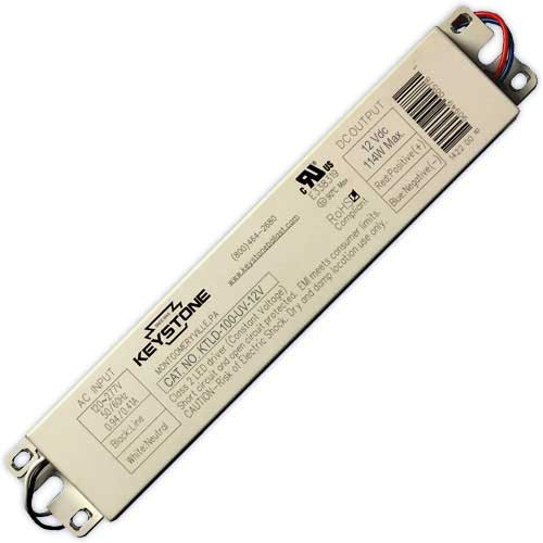 Keystone KTLD-100-UV-12V-CP 100W LED Driver, 8000mA, 12V, 120-277V