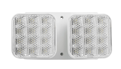 Keystone KT-EM-RD1-WHWL-SL Emergency Light, Thermo Plastic, Remote Double Head, Style 1, White Color, 6500K, 3.6-15VdcV
