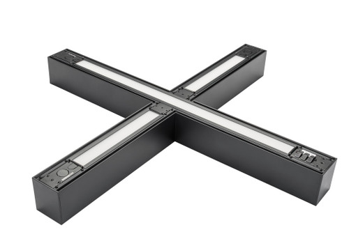 Keystone KT-LALED50PS-XA-8CSF-VDIM-B X Shape LED Architectural Linear Fixture, 50/38/30W Selectable, 2700/3000/3500/4000/5000K, 120-277V