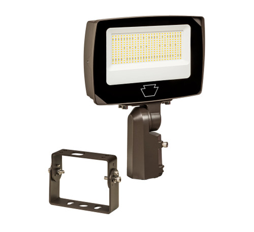 Keystone KT-FLED100PS-R4A-UNV-8CSB-VDIM LED Flood Light, 100/90/80W Selectable, 3000/4000/5000K, Dimmable, 120-277V