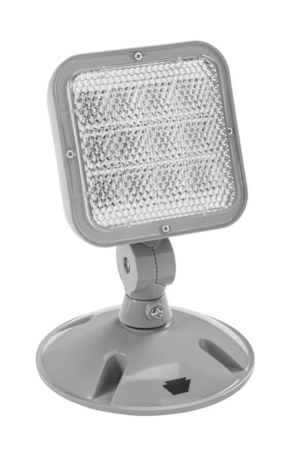Keystone KT-EM-RS2-SVWL-SL Emergency Light, Outdoor, Remote Single Head, Style 2, Silver Color, 6500K Single Head, 3.6-15VdcV
