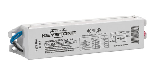 Keystone KTEB-140-1-TP-EMI/C-DP Electronic T12 Ballast for 1-Lamp F40T12, 120V