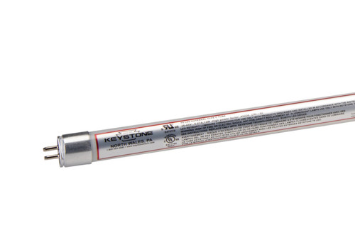 Keystone KT-LED12T5HO-24G-840-E/G2 12W 2ft LED T5 Tube, 4000K, Remote Driver, Dimmable