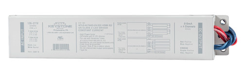 Keystone KTLD-4LT5HO-UV-22C-VDIM/G2 LED Driver, 500mA, 36-45V, Dimmable, 120-277V