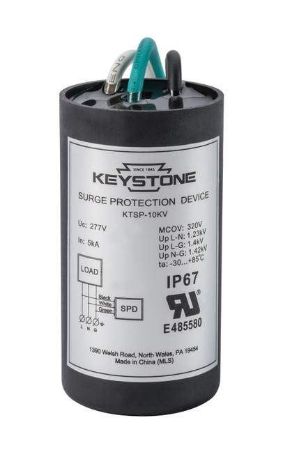 Keystone KTSP-10KV External Surge Protector, Parallel Wiring, 120-277V