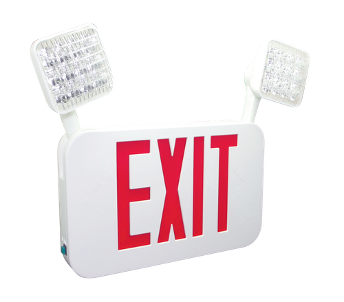 Fulham FHEC35R FireHorse Exit and Emergency Light Combo, Red Letters