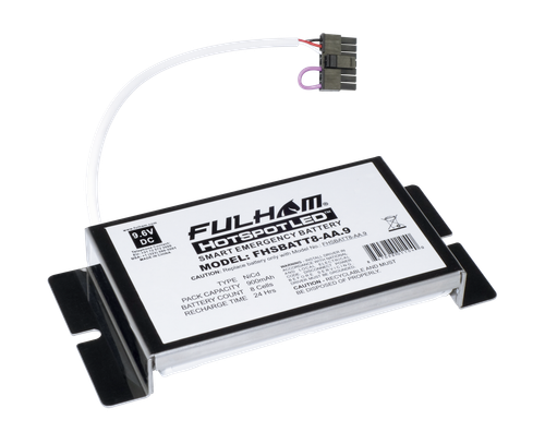 Fulham FHSBATT8-AA.9 HotSpot2 Battery, .9 Amp Hours = 4W for 90 min, for Emergency Lighting