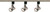 Satco | TK353 | 3 Light MR16 Gimbal Ring Track Kit 4 Line Voltage Brushed Nickel