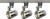 Satco | TK427 | 3 Light Track Lighting Kit 12 Watt LED per Head 3000K