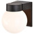Satco | SF77-140 | 1 Light 8" Utility Wall White Glass Globe Black Finish
