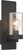 Satco | 60-6579 | Indie 1 Light Small Wall Sconce Textured Black Clear Seed
