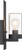 Satco | 60-6579 | Indie 1 Light Small Wall Sconce Textured Black Clear Seed