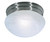 Satco | SF76-671 | 1 Light 8" Flush Mount Small Alabaster Mushroom Brushed Nickel