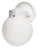 Satco | SF76-704 | 1 Light 6" Porch Wall White Globe Gloss White Finish