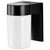 Satco | SF77-137 | 1 Light 8" Utility Wall White Glass Cylinder Black Finish