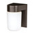 Satco | SF77-138 | 1 Light 8" Utility Wall White Glass Cylinder Bronzotic Finish