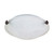 Satco | 60-272 | 1 Light 12 in. Flush Mount Tri-Clip Alabaster Glass