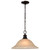 Satco | 60-1276 | 1 Light 16 in. Pendant Champagne Linen Washed Glass