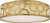 Satco | 62-986R1 | 15 in. Filigree LED Decor Flush Mount Fixture Natural Brass Finish