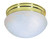 Satco | SF76-675 | 2 Light 10" Flush Mount Medium Alabaster Mushroom Polished Brass