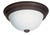 Satco | SF76-246 | 2 Light 11" Flush Frosted Melon Old Bronze