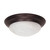 Satco | 60-281 | 2 Light 14 in. Flush Mount Twist & Lock Alabaster Glass