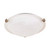 Satco | 60-271 | 2 Light 16 in. Flush Mount Tri-Clip Alabaster Glass