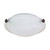 Satco | 60-273 | 2 Light 16 in. Flush Mount Tri-Clip Alabaster Glass