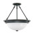 Satco | 60-3151 | 3 Light 15" Semi-Flush Frosted White Glass
