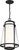 Satco 60-6604 | Anau; 1 Light; Hanging Lantern; Matte Black Finish with Etched Opal/Clear Glass