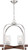 Satco | 60-6966 | Arabel 4 Light Chandelier Brushed Nickel and Nutmeg Wood Finish