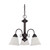 Satco | 60-3142 | Ballerina 3 Light 20 in. Chandelier with Frosted White